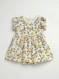 Consider the Lilies Short Sleeve Twirl Dress Bodysuit Cotton