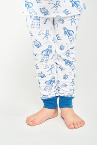 David & Goliath Blue PJ Long Sleeve Set Cotton