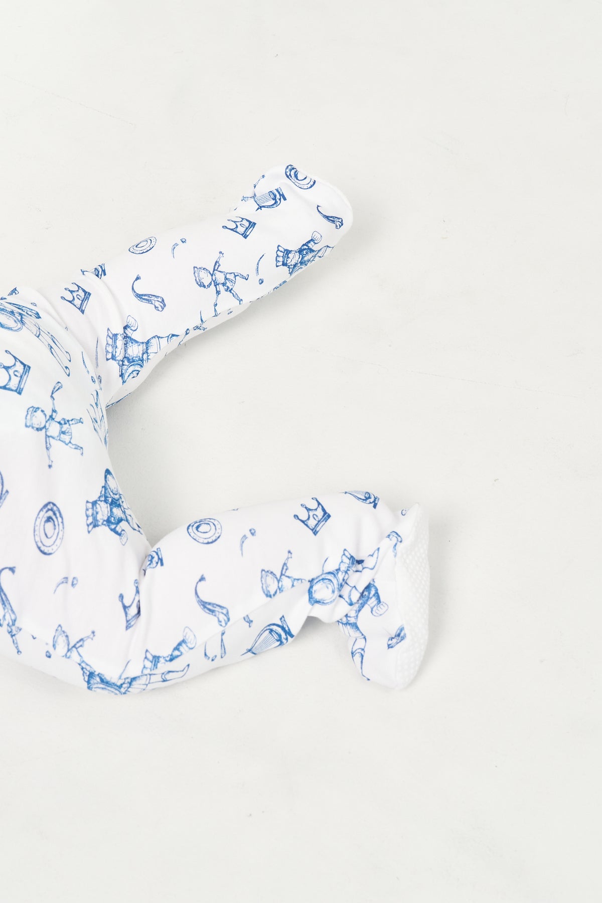 David & Goliath Blue PJ Footed Onesie Cotton