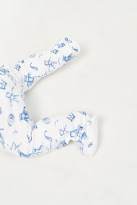 David & Goliath Blue PJ Footed Onesie Cotton