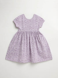 Queen Esther Lavender Twirl Dress Cotton