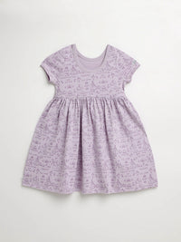 Queen Esther Lavender Twirl Dress Cotton