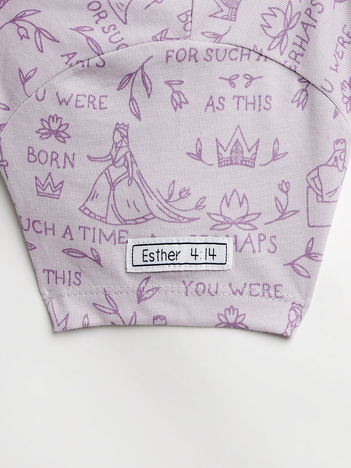 Queen Esther Lavender Twirl Dress Cotton