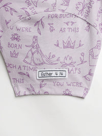 Queen Esther Lavender Twirl Dress Cotton