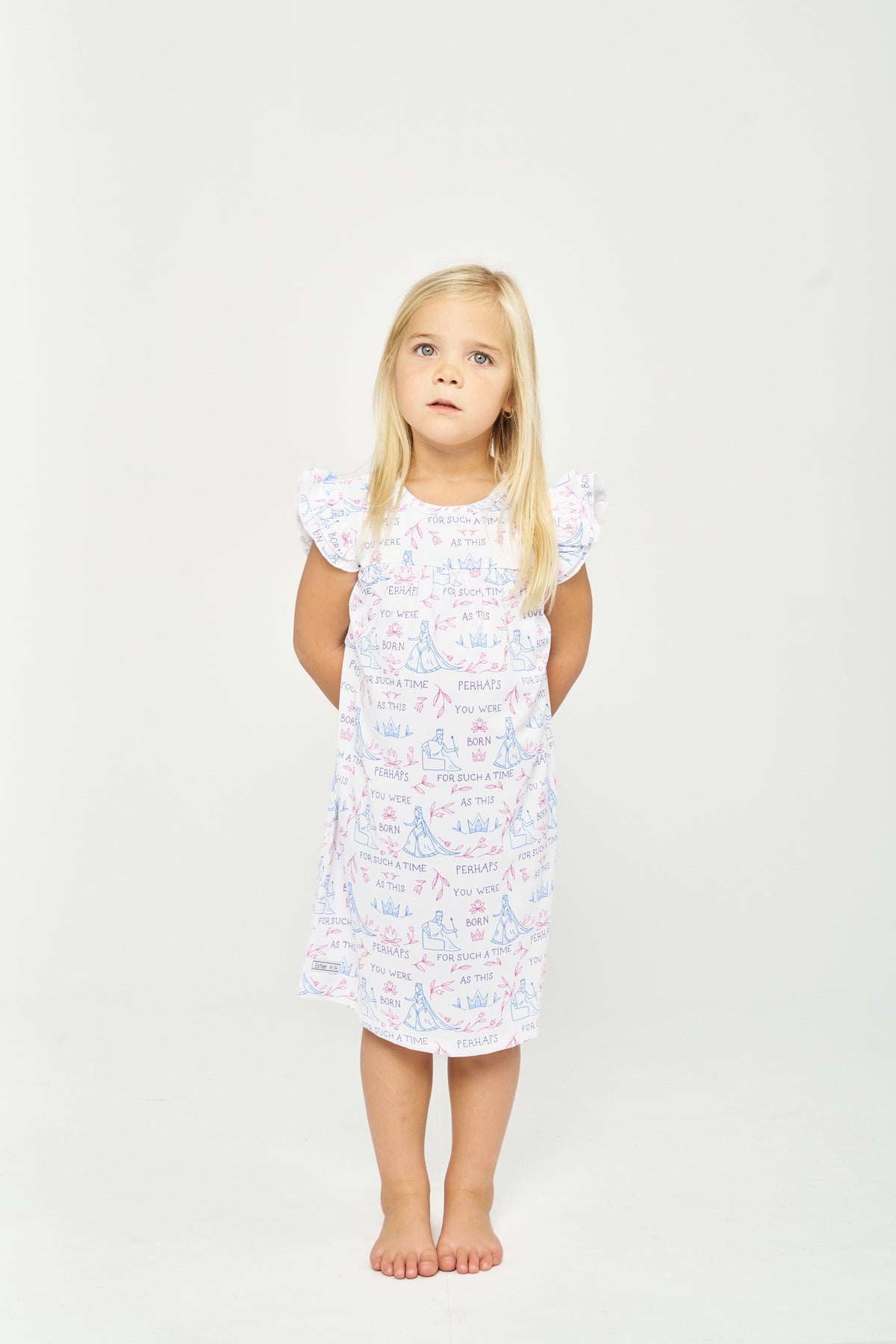 Queen Esther PJ Girls Nightgown Polyester