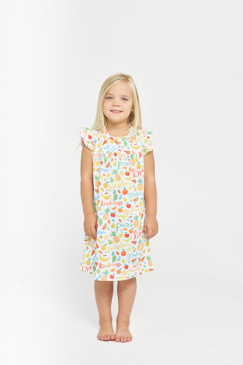 Fruit of the Spirit PJ Girls Nightgown Polyester
