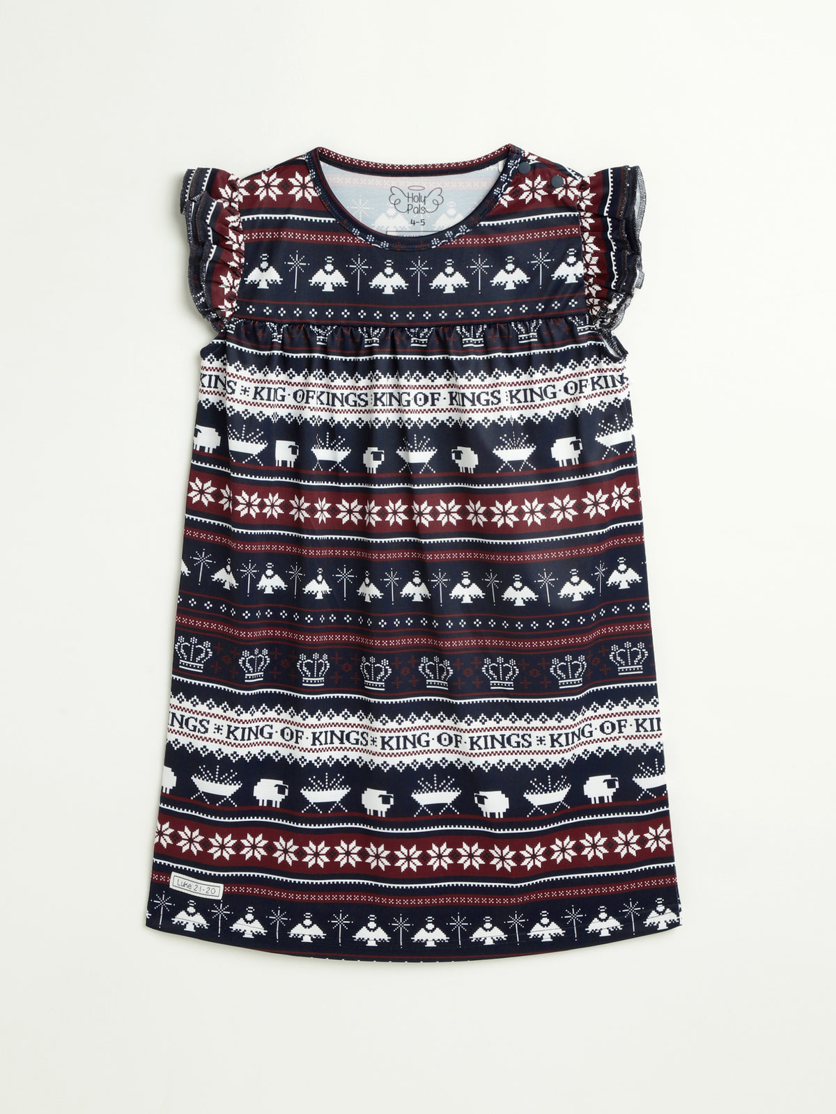 King of Kings Midnight Blue PJ Girls Nightgown Polyester