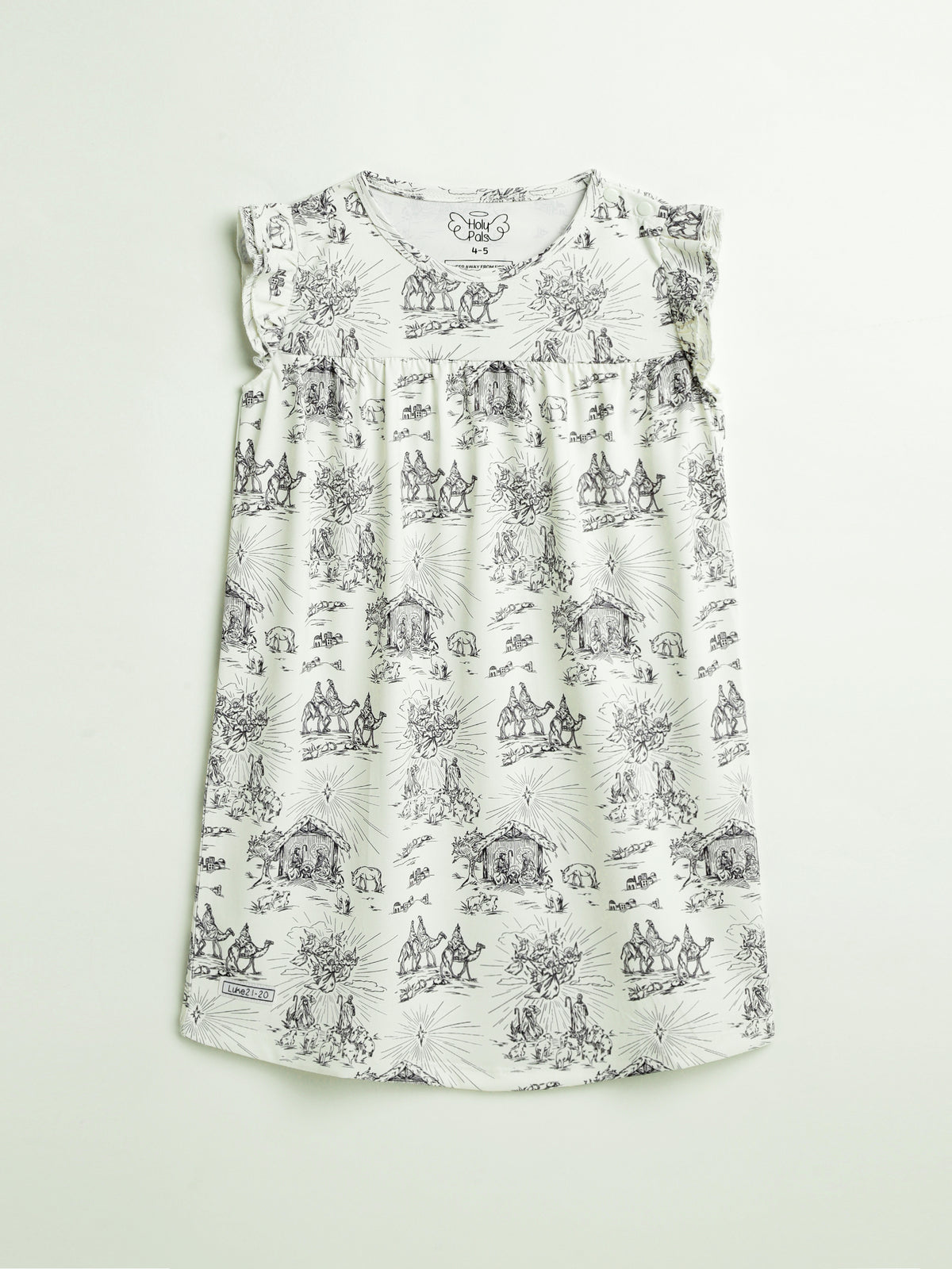 O Little Town of Bethlehem Nightgown PJ Girls Nightgown Polyester