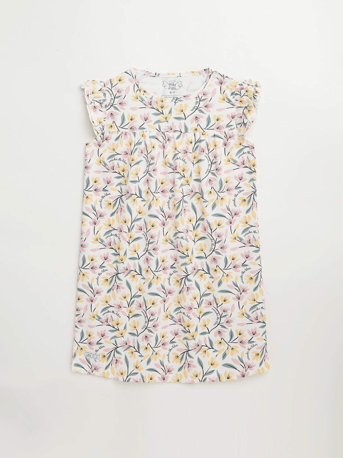 Consider the Lilies PJ Girls Nightgown Polyester