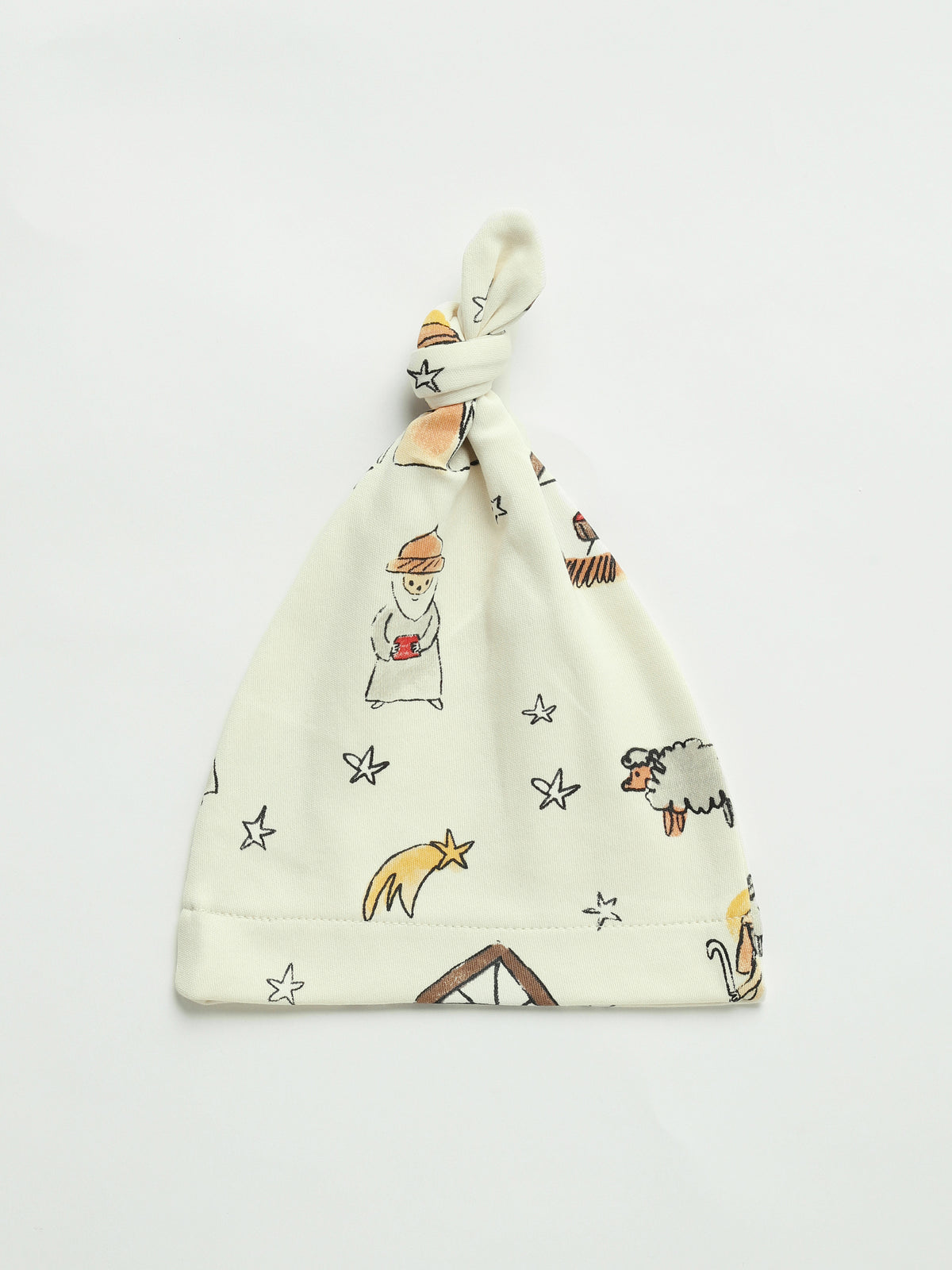 Away in a Manger Knotted Hat Cotton