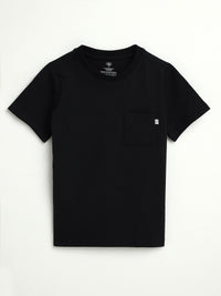 Black Prayer Pocket Short Sleeve T-Shirt Cotton