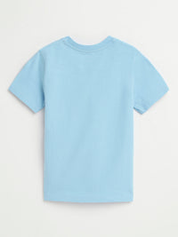 Blue Prayer Pocket Short Sleeve T-Shirt Cotton