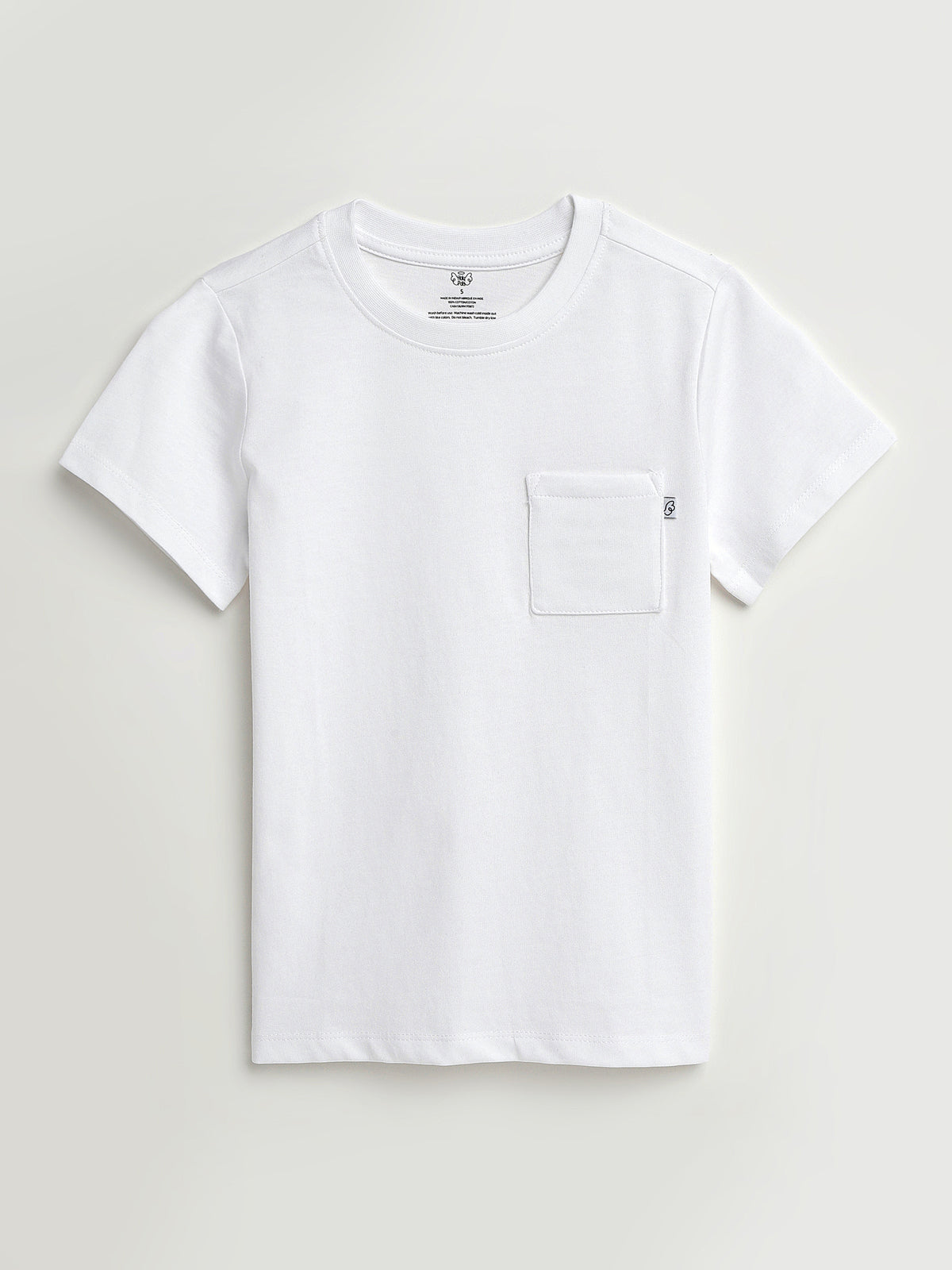 White Prayer Pocket Short Sleeve T-Shirt Cotton