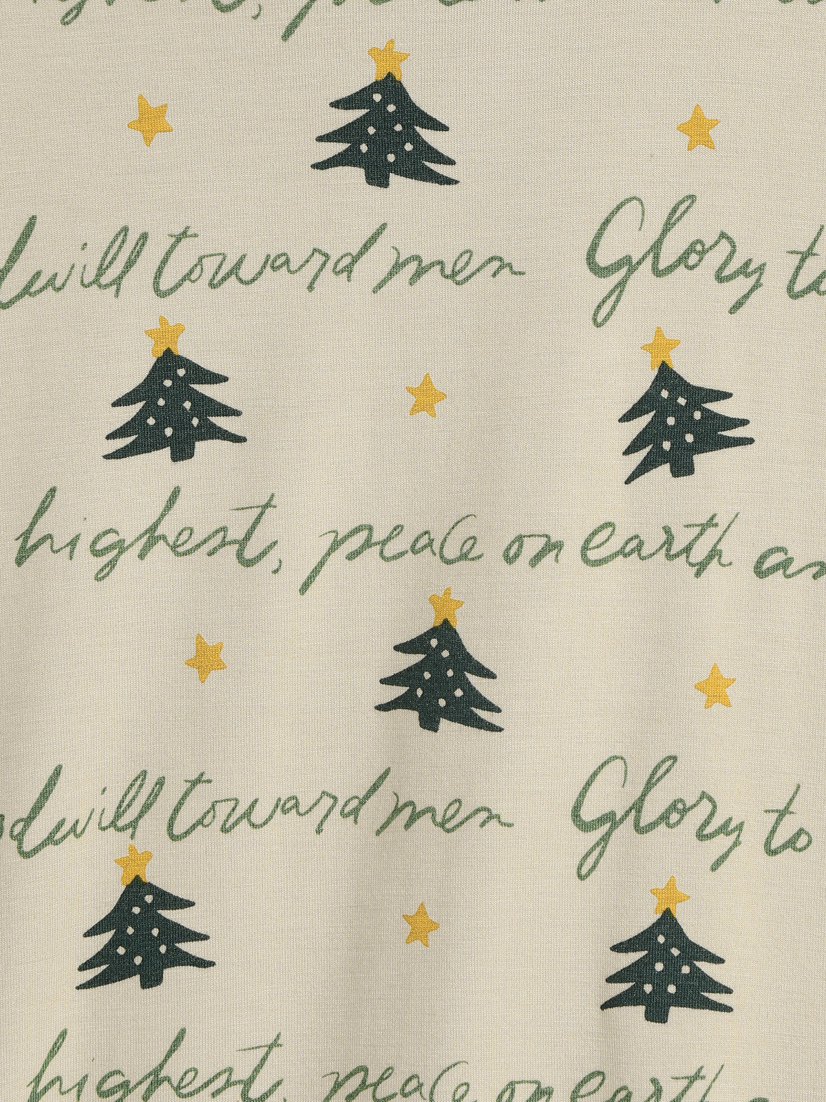 Glory to God Christmas PJ Long Sleeve  Set Bamboo