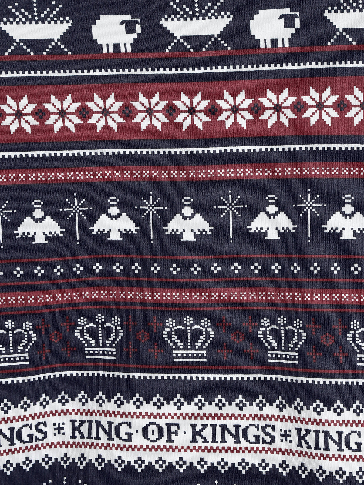 King of Kings Midnight Blue PJ Long Sleeve Set Cotton