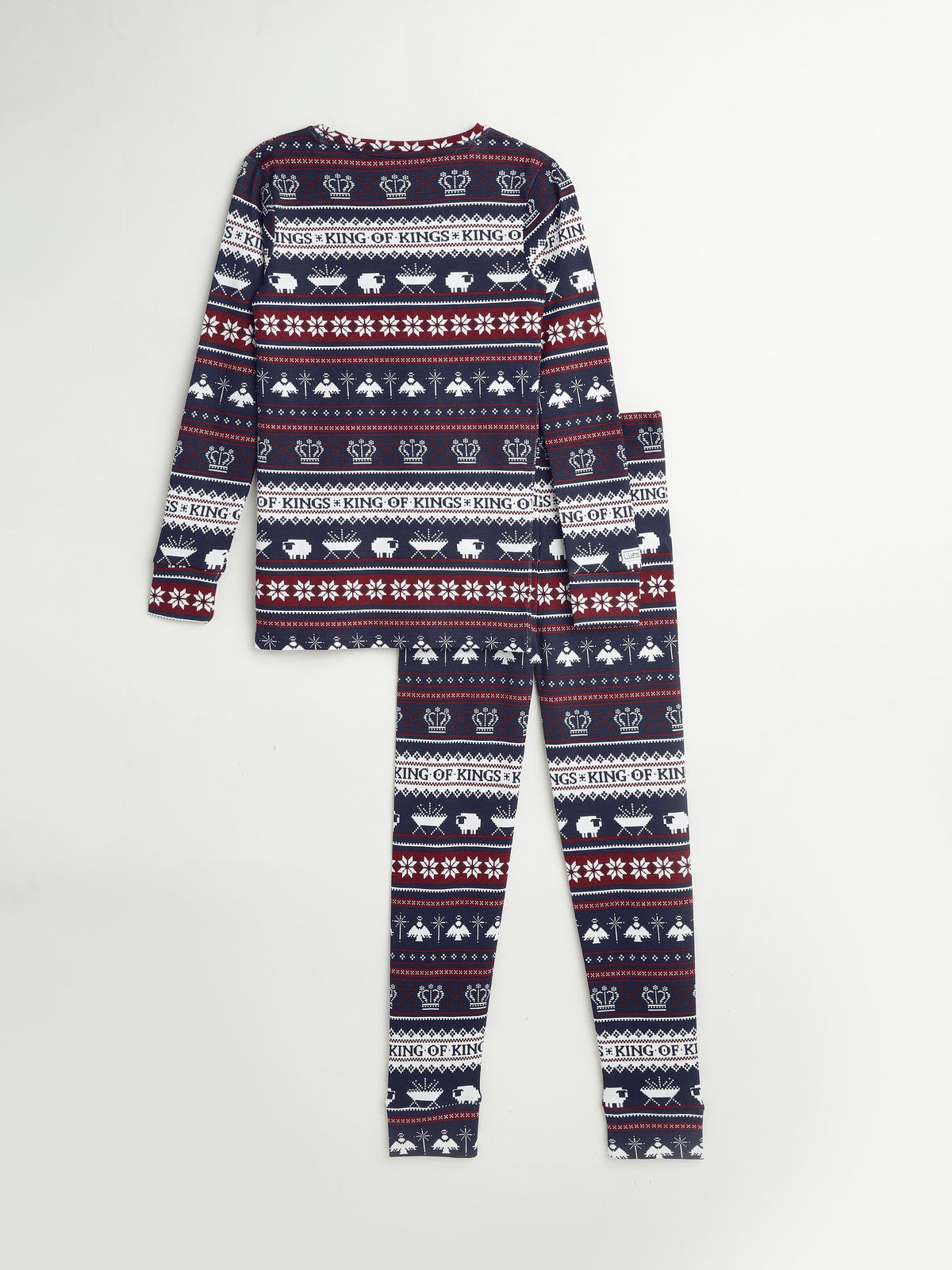 King of Kings Midnight Blue PJ Long Sleeve Set Cotton