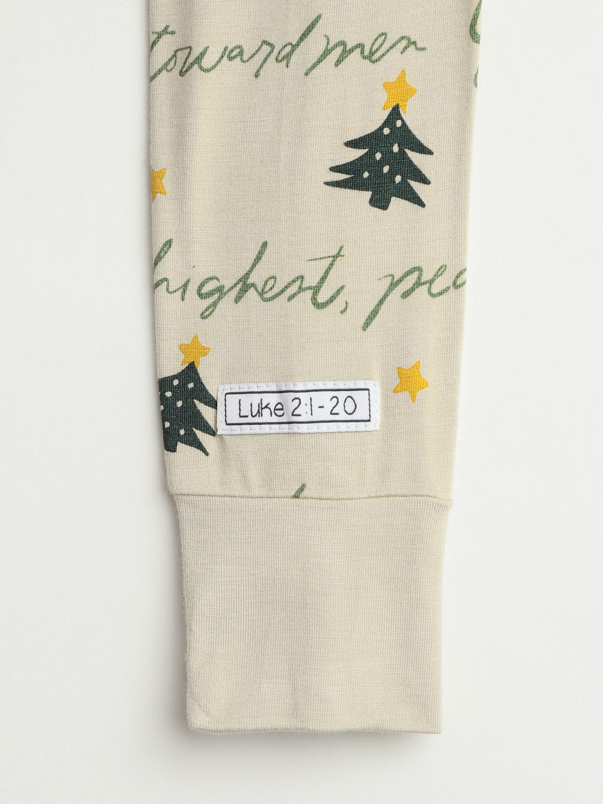 Glory to God Christmas PJ Long Sleeve  Set Bamboo