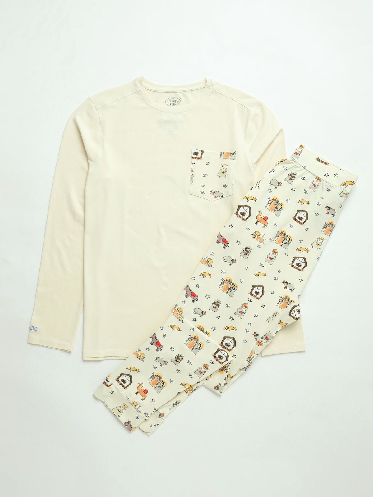 Away in a Manger Men's PJ Set Cotton