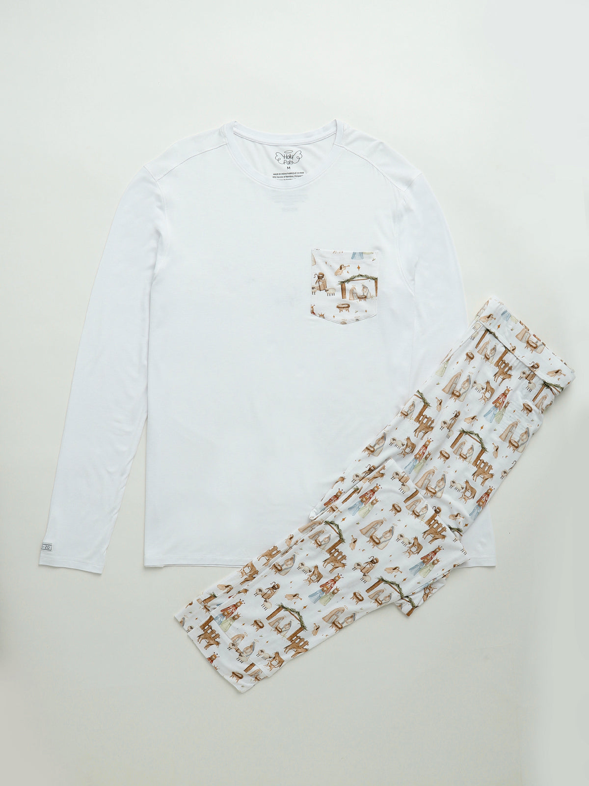 The First Noel Mens PJ Set Bamboo