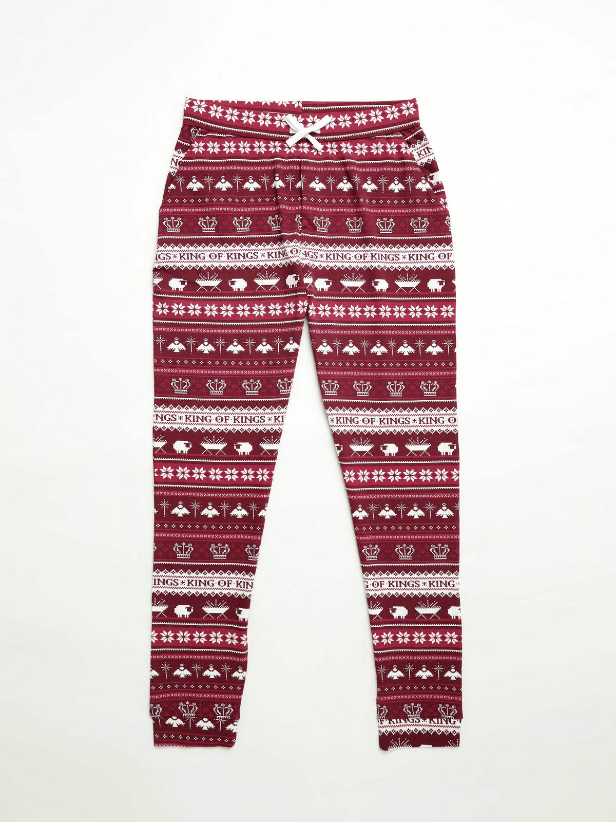 King of Kings Ruby Red Mens PJ Set Cotton