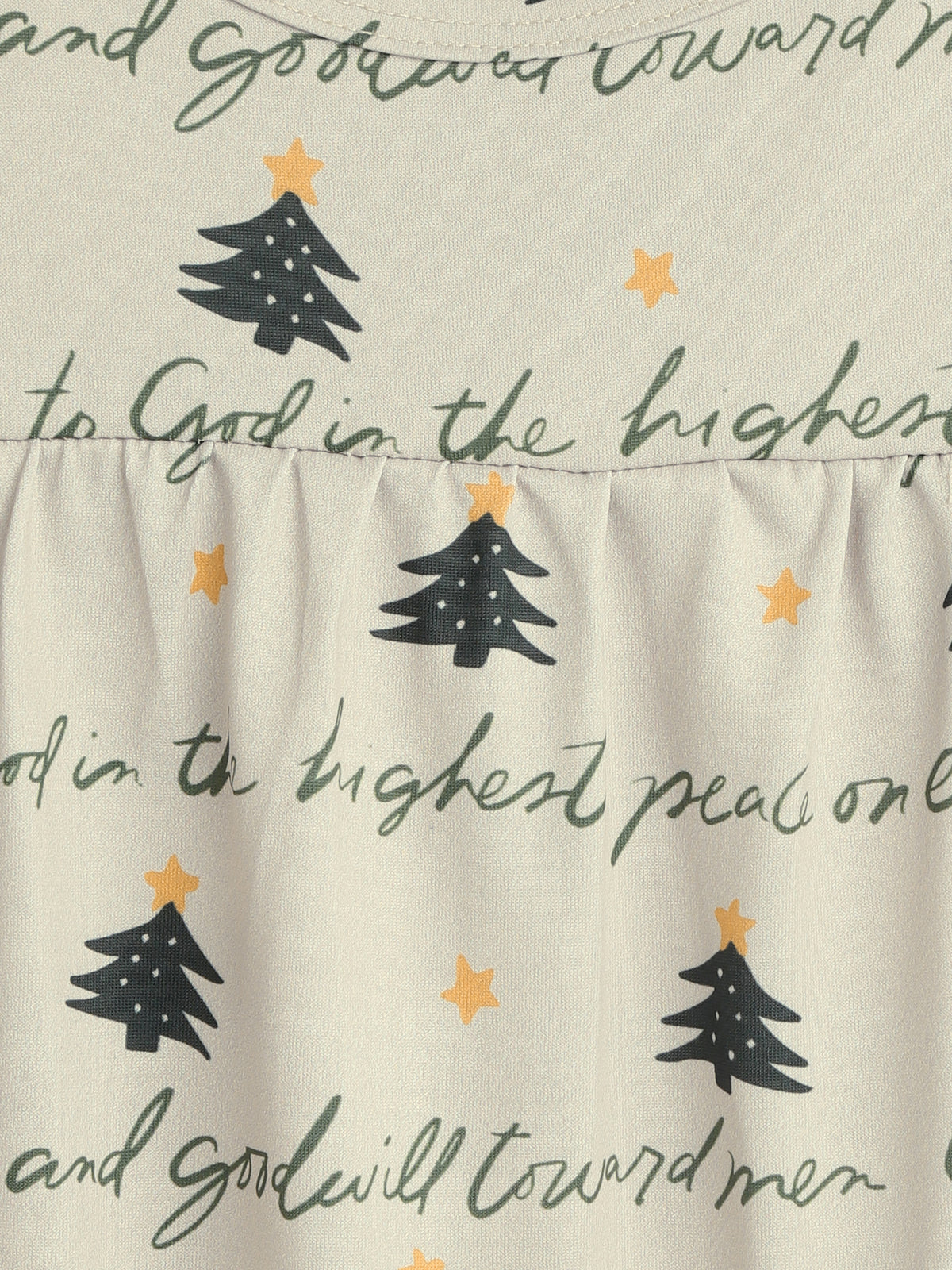 Glory to God Christmas PJ Girls Nightgown Polyester