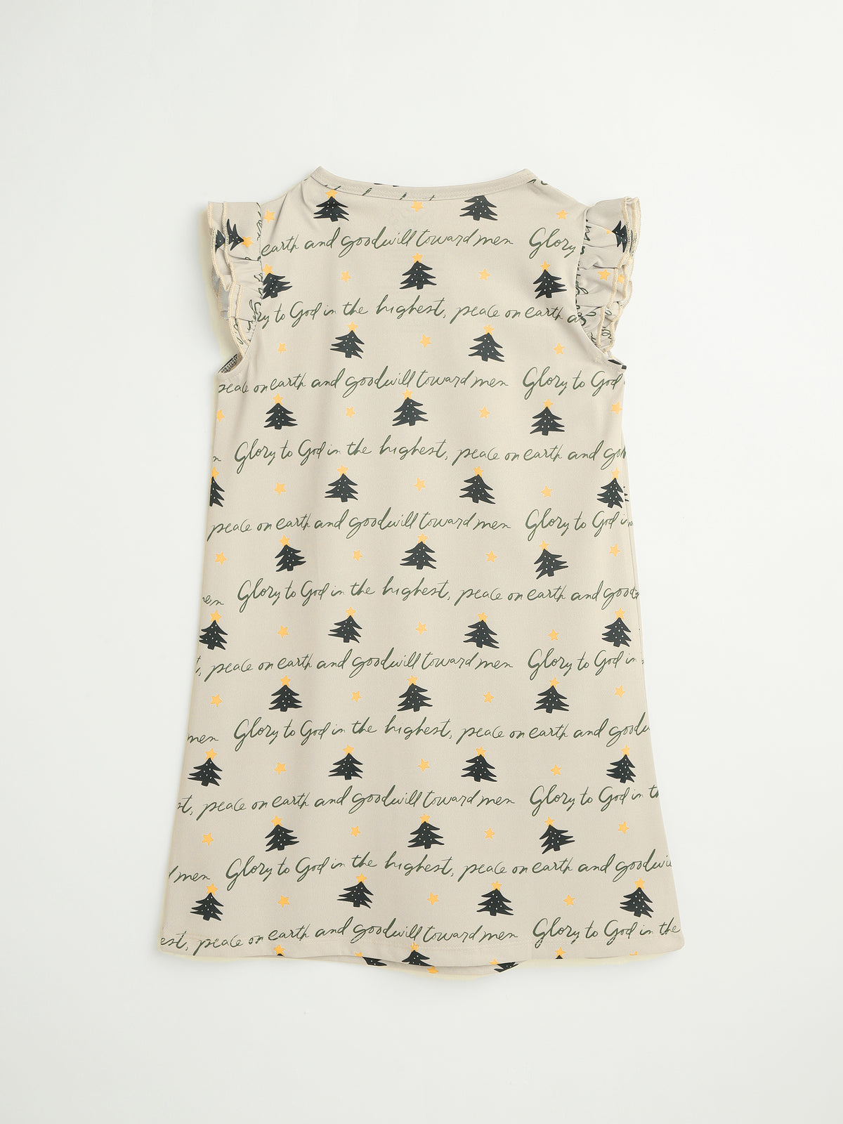 Glory to God Christmas PJ Girls Nightgown Polyester