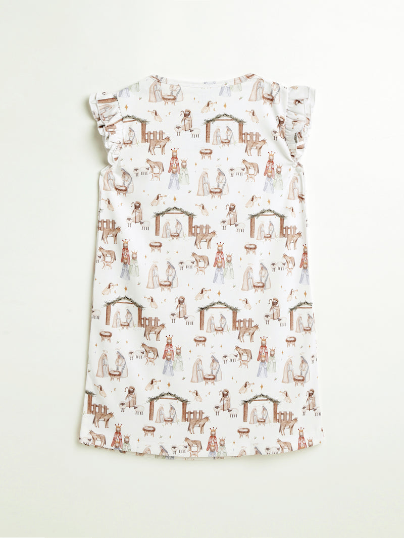 The First Noel PJ Girls Nightgown Polyester