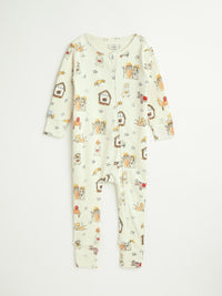 Away in a Manger PJ Footless Onesie Cotton