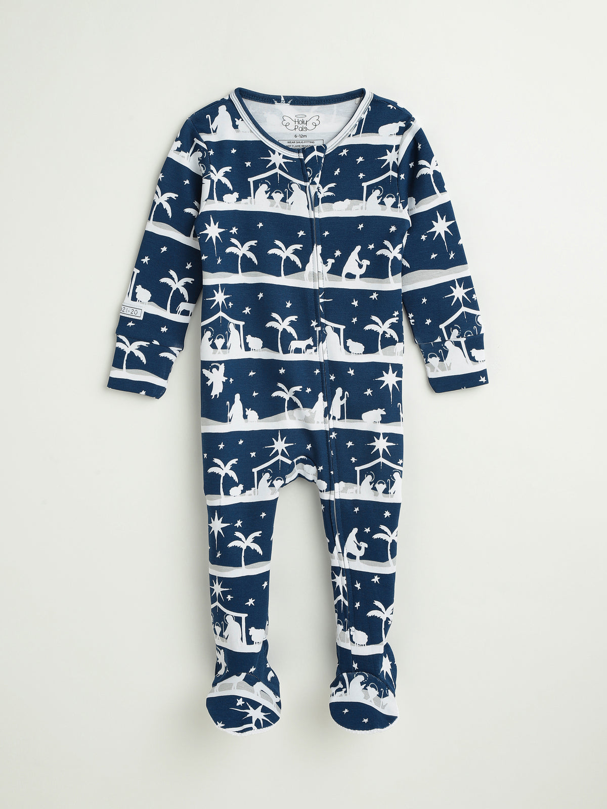 Starry Night Footed Onesie Cotton