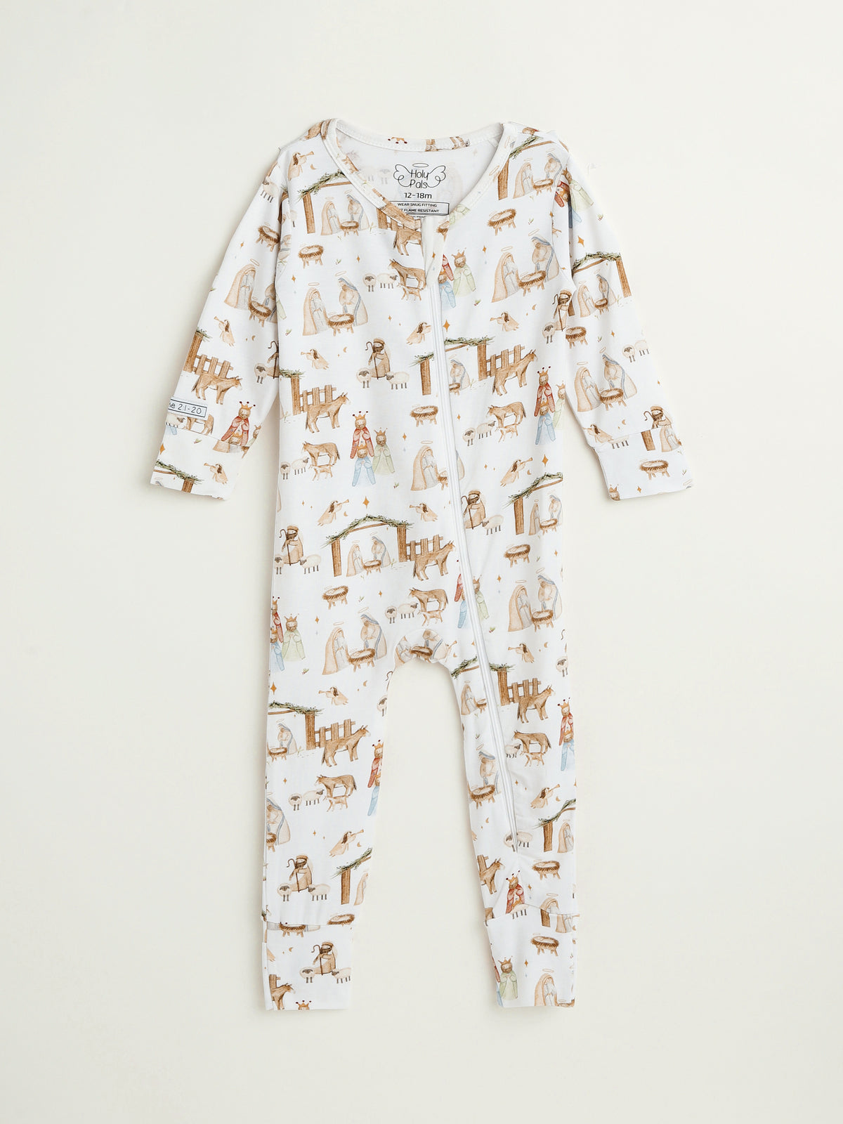 The First Noel Footless Onesie Bamboo