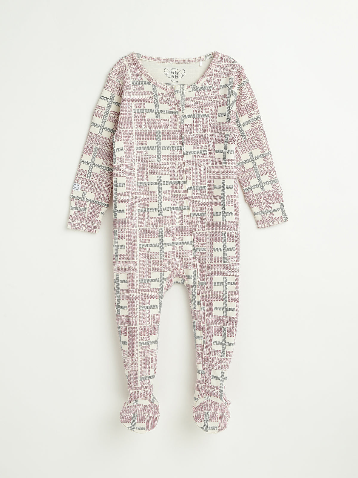 Prophecy Plaid Footed Onesie Cotton