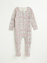 Prophecy Plaid Footed Onesie Cotton