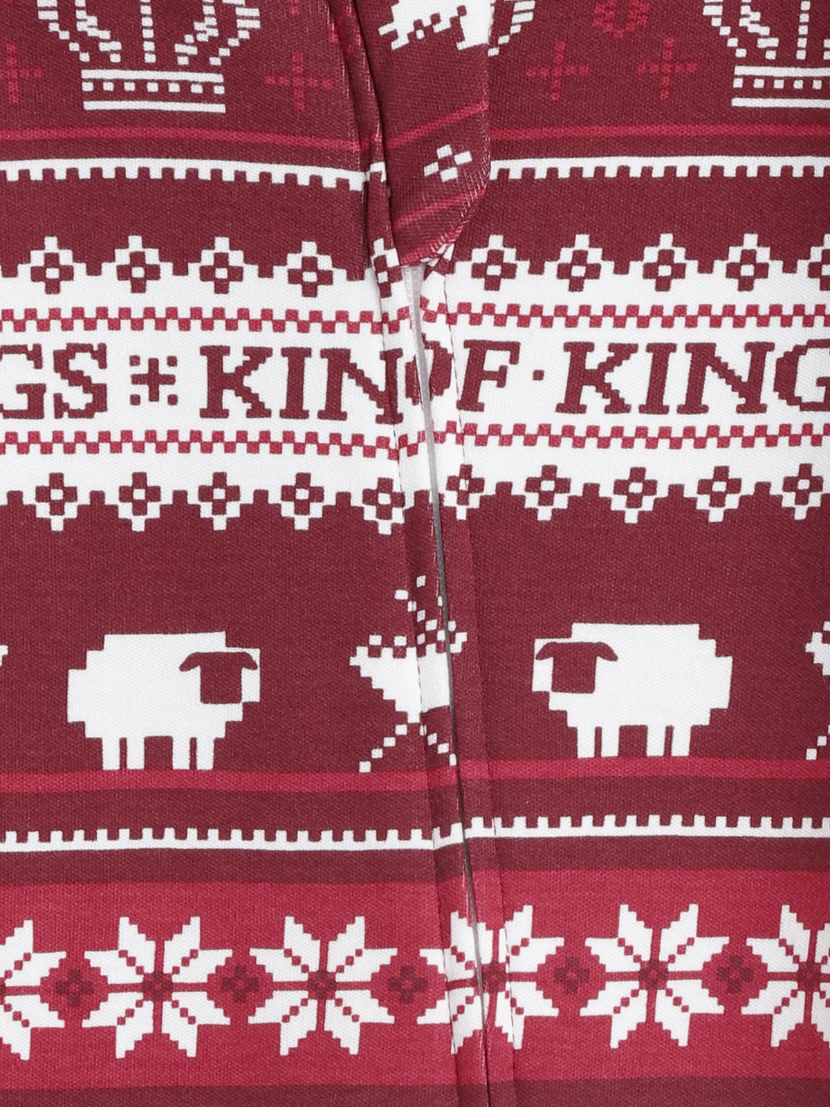 King of Kings Ruby Red Footed Onesie Cotton