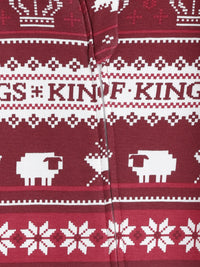 King of Kings Ruby Red Footed Onesie Cotton