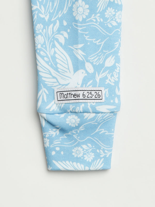 Birds of the Air Footless Onesie Cotton