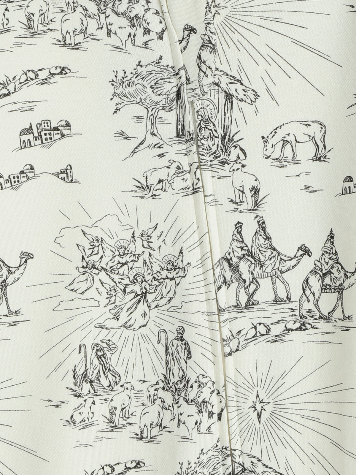 O Little Town of Bethlehem Footless Onesie PJ Cotton