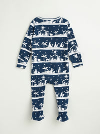 Starry Night Footed Onesie Cotton