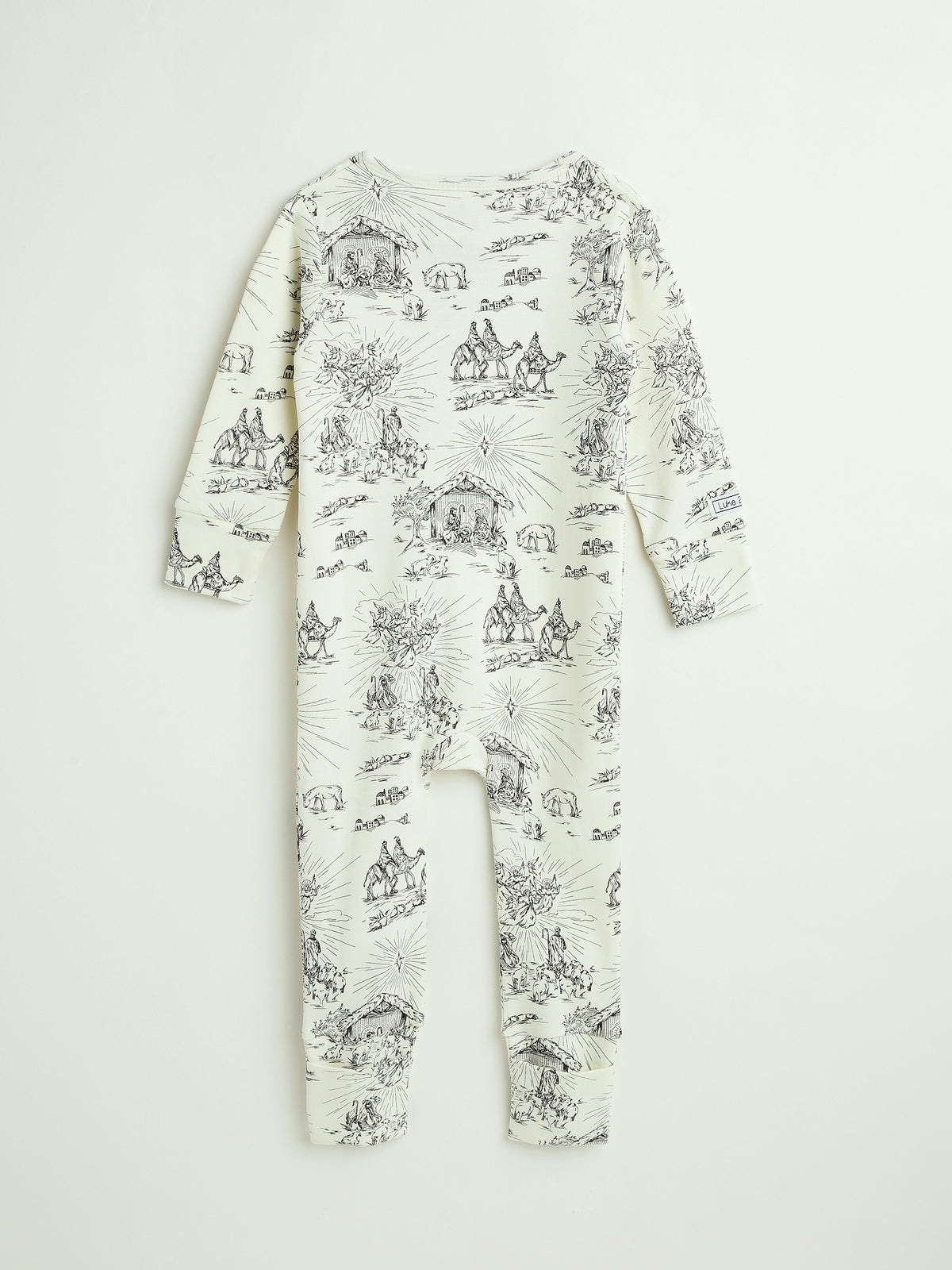O Little Town of Bethlehem Footless Onesie PJ Cotton