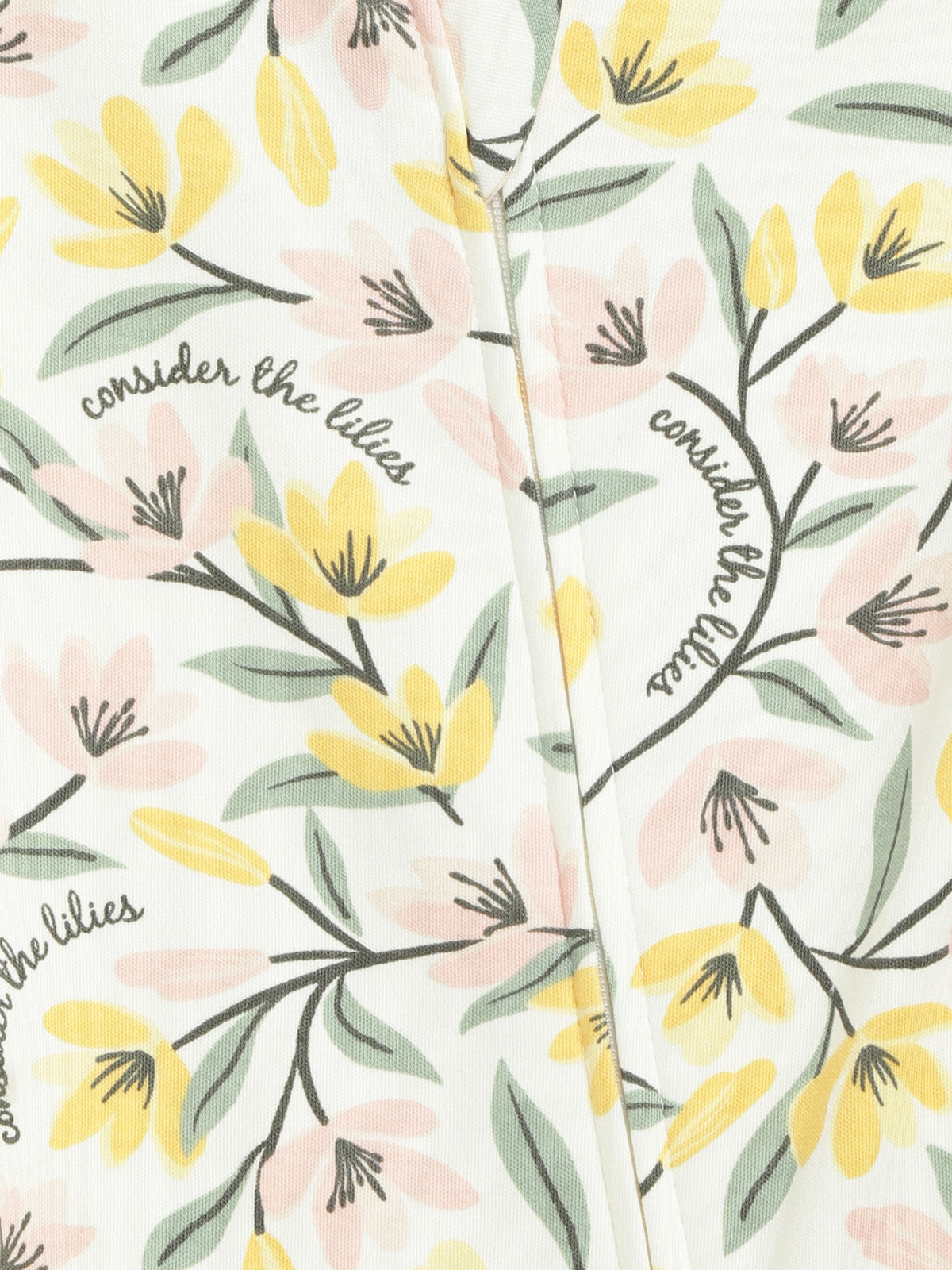 Consider the Lilies Footless Onesie Cotton