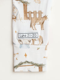 The First Noel Footless Onesie Bamboo