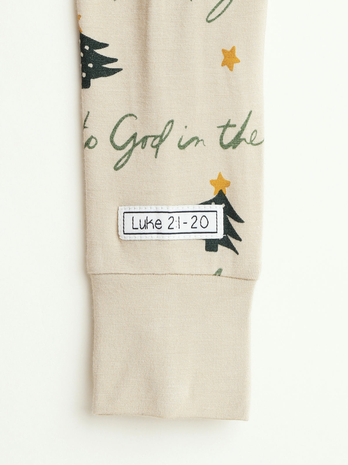 Glory to God PJ Footless Onesie Bamboo