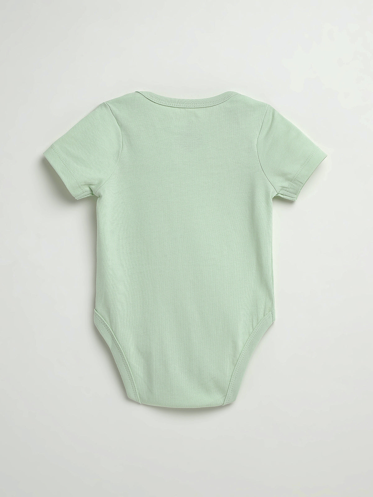 Pistachio Prayer Pocket Short Sleeve Bodysuit Cotton