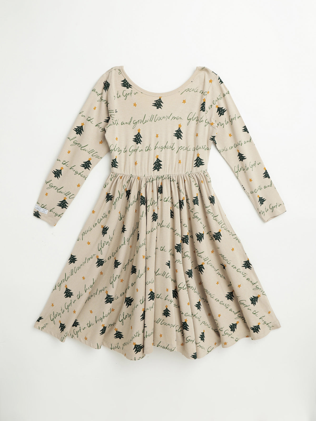 Glory to God Twirl Dress Bamboo