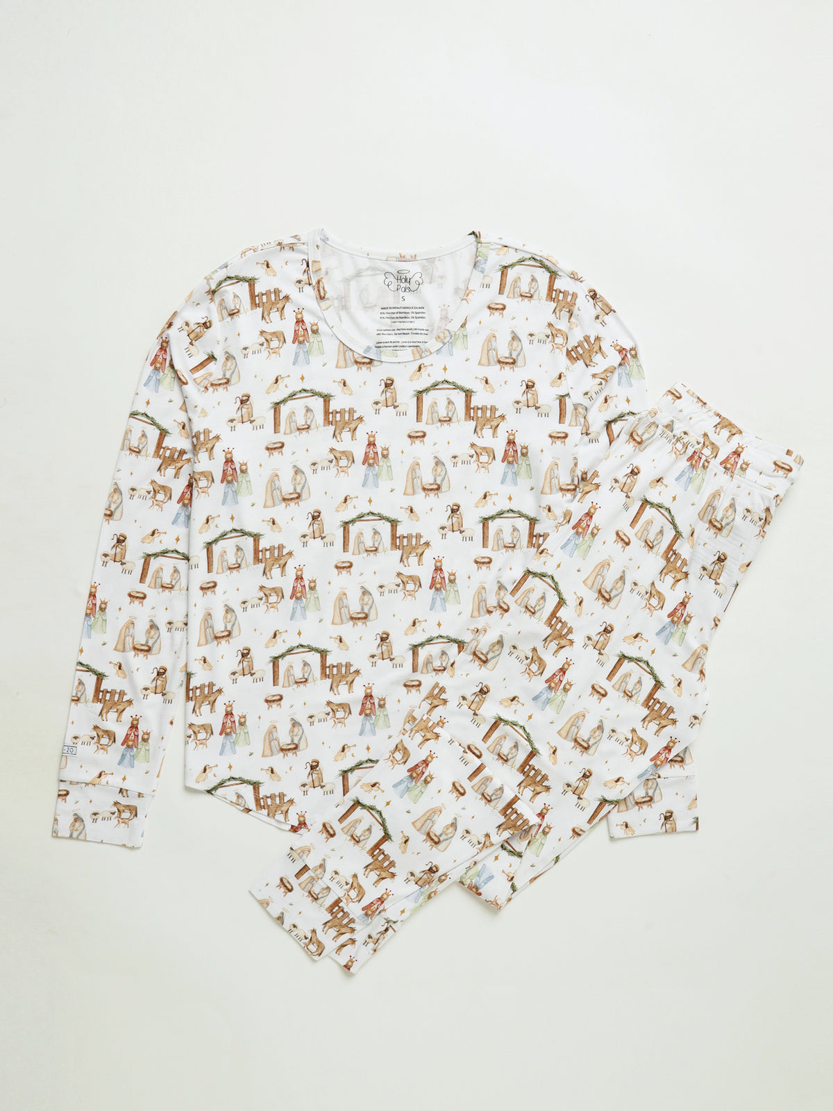 The First Noel Womens Jogger PJ Set Bamboo