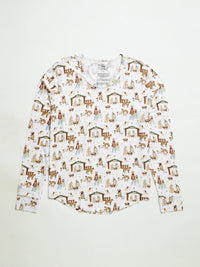 The First Noel Womens Jogger PJ Set Bamboo