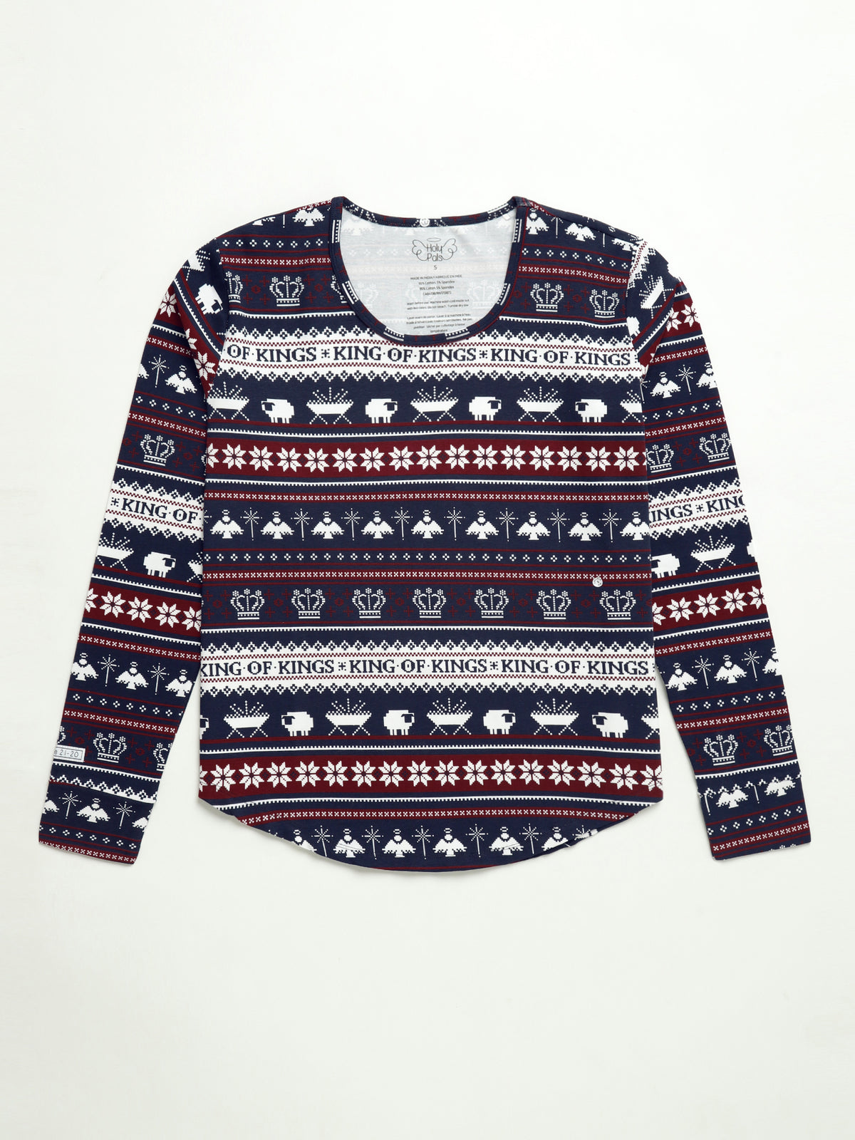 King of Kings Midnight Blue Womens Jogger PJ Set Cotton