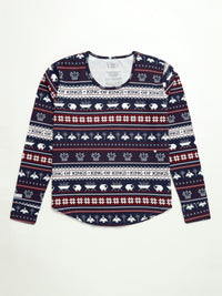 King of Kings Midnight Blue Womens Jogger PJ Set Cotton