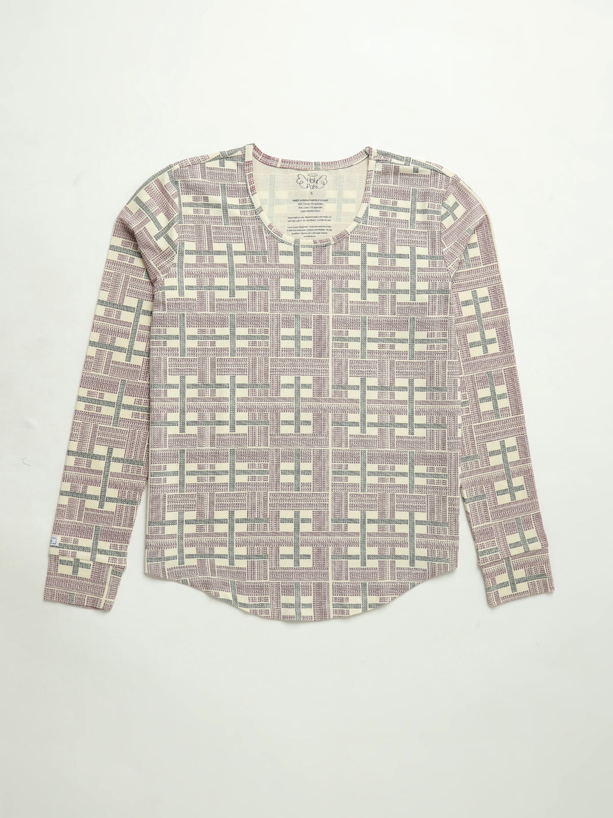 Prophecy Plaid Womens Jogger PJ Set Cotton