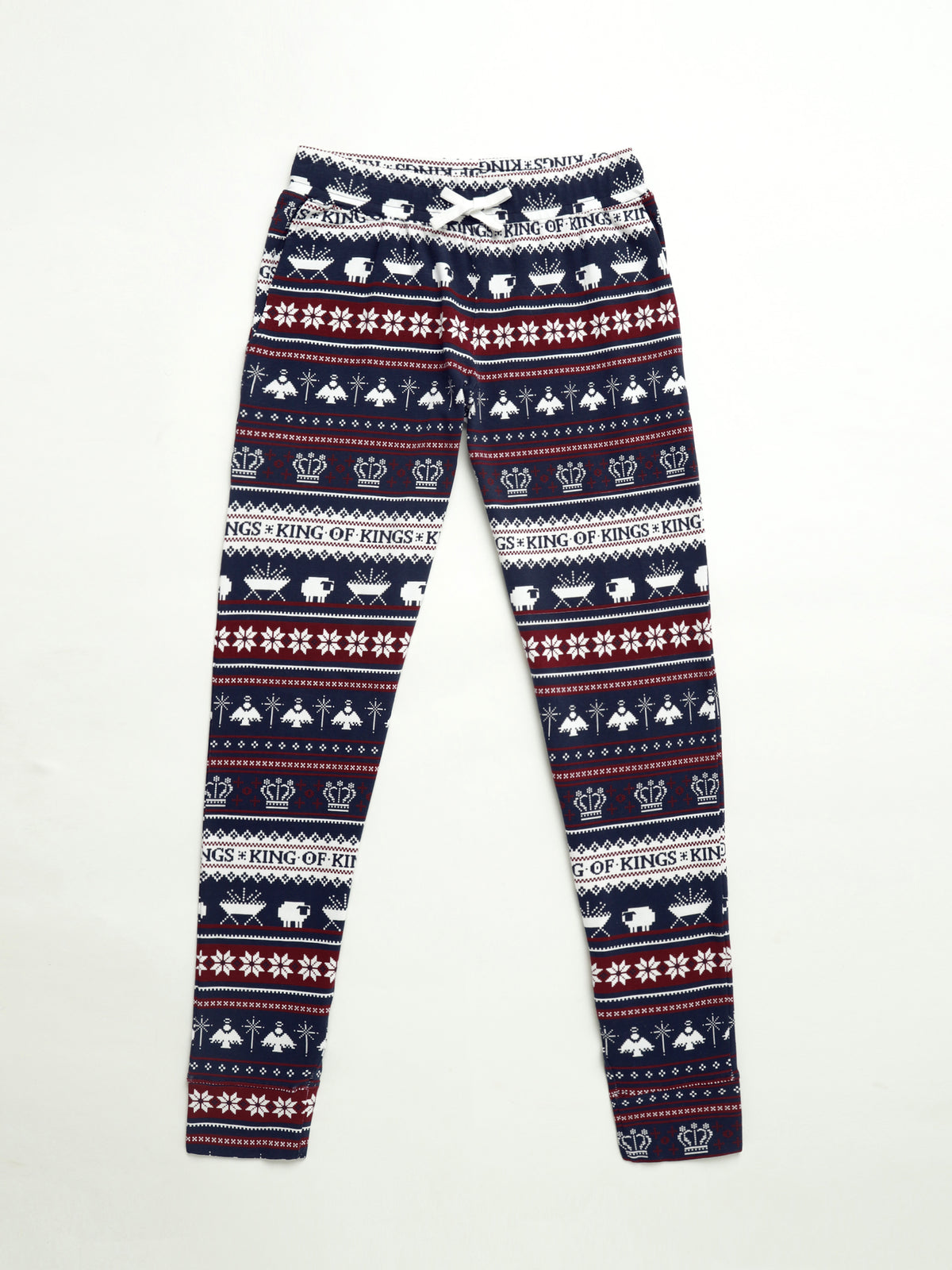 King of Kings Midnight Blue Womens Jogger PJ Set Cotton