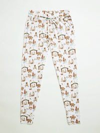 The First Noel Womens Jogger PJ Set Bamboo